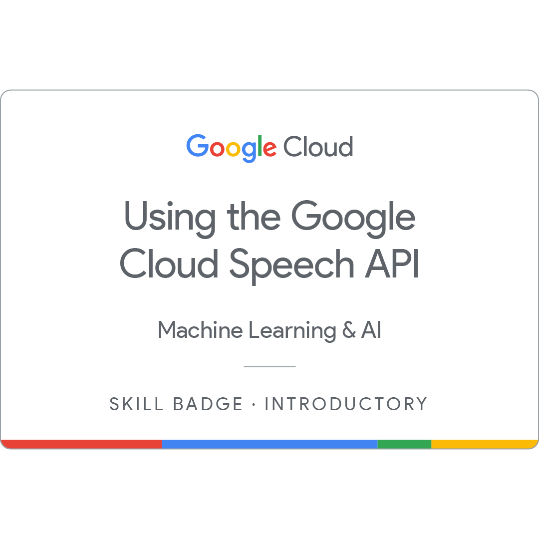Using the Google Cloud Speech API Badge